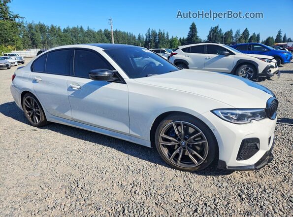 3MW5U7J04L8B43039 2020 BMW M3 Белый Передняя правая четверть