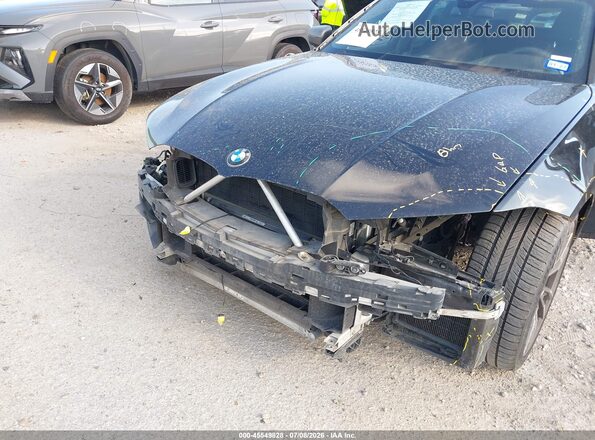 3MW5U7J05N8C41922 2022 BMW M3 Black Դիմացի տեսք