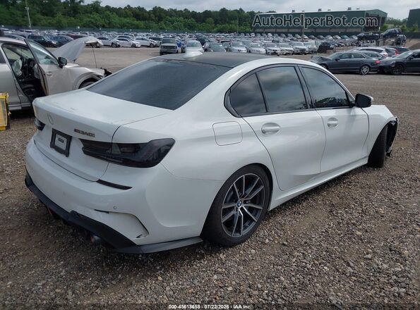 3MW5U7J06L8B26954 2020 BMW M3 White უკანა მარჯვენა