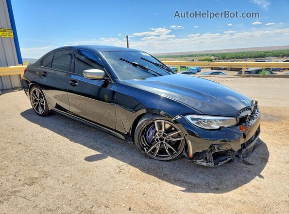 3MW5U9J00M8C01161 2021 BMW M3 Black Передня права чверть