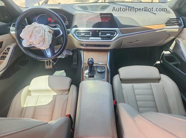 3MW5U9J00M8C01161 2021 BMW M3 Black Вид панелі приладів