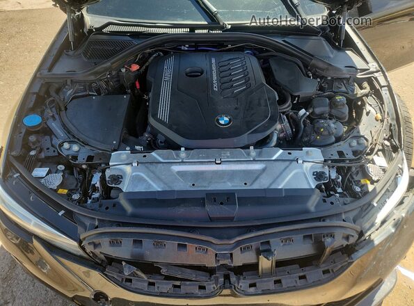 3MW5U9J00M8C01161 2021 BMW M3 Black Вид задньої частини салону