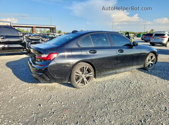3MW5U9J07M8B65498 2021 BMW M3 Black Հետևի աջ