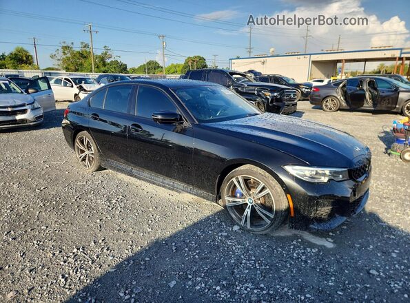 3MW5U9J07M8B65498 2021 BMW M3 Black Առջևի աջ
