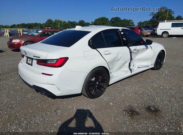 3MW5U9J0XM8B60666 2021 BMW M3 White Trasero derecho