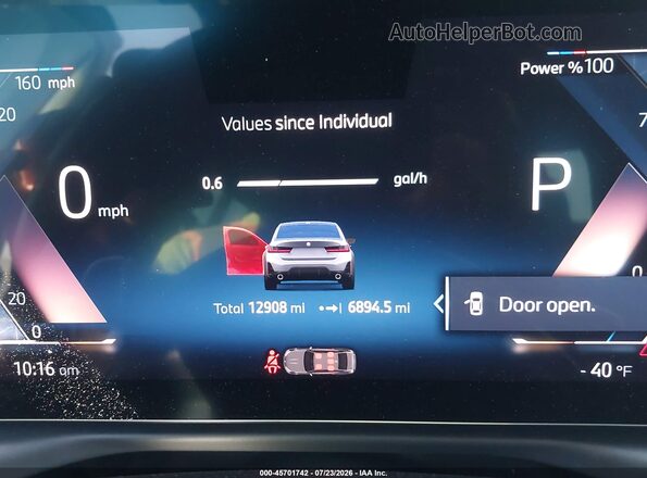 3MW69CW02S8F14740 2025 BMW 3 SERIES Gray Widok tylnych siedzeń