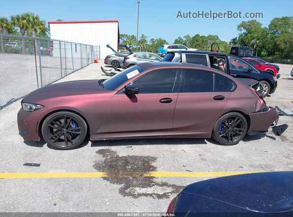 3MW69FF01P8C92006 2023 BMW 3 SERIES Burgundy Vista interior de 360 grados