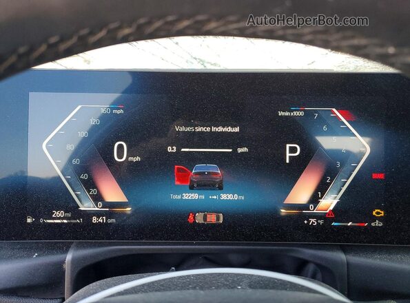 3MW69FF01R8E67549 2024 BMW 3 SERIES Black Widok zestawu wskaźników