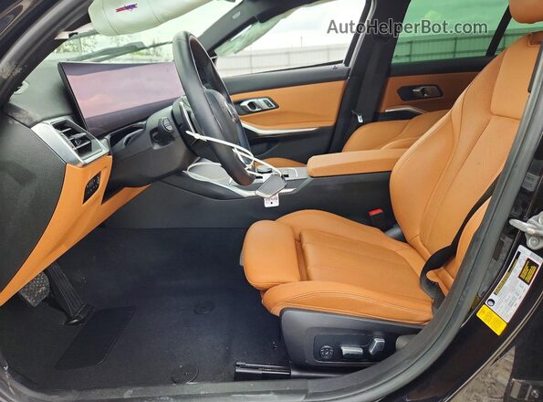 3MW69FF04P8C98639 2023 BMW 3 SERIES Black წინა სალონის ხედი