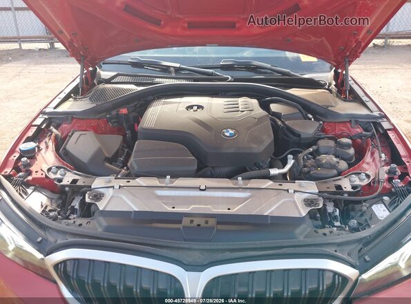 3MW69FF05P8D31583 2023 BMW 3 SERIES Red Widok z tyłu