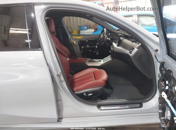 3MW69FF05P8D60498 2023 BMW 3 SERIES Gray Widok wnętrza z przodu