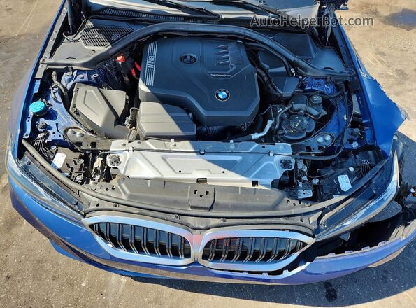3MW69FF06P8D63281 2023 BMW 3 SERIES Blue Widok wnętrza z tyłu