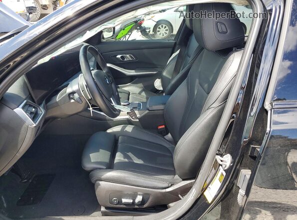 3MW69FF07P8C98702 2023 BMW 3 SERIES Black Widok wnętrza z przodu