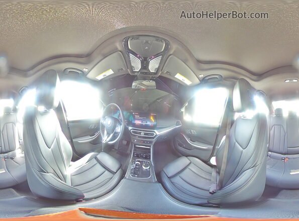 3MW69FF07P8C98702 2023 BMW 3 SERIES Black Widok naklejki z numerem VIN