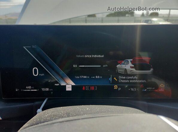 3MW69FF07P8D28832 2023 BMW 3 SERIES White Instrument cluster view