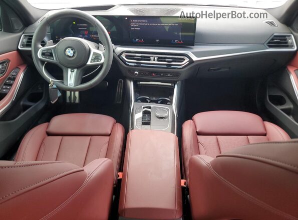 3MW69FF0XP8D39646 2023 BMW 3 SERIES Silver Widok deski rozdzielczej