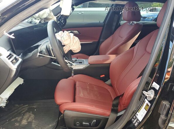 3MW89CW02S8F26380 2025 BMW 3 SERIES Black Вид салону спереду