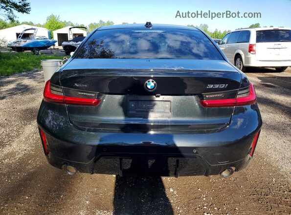 3MW89CW02S8F26380 2025 BMW 3 SERIES Black Вид ззаду