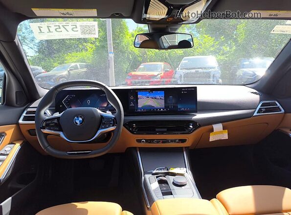 3MW89CW03S8F42040 2025 BMW 3 SERIES Gray Widok zestawu wskaźników
