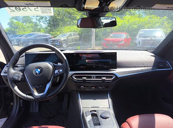 3MW89FF01P8D35865 2023 BMW 3 SERIES Black Instrument cluster view