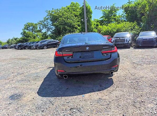 3MW89FF01P8D35865 2023 BMW 3 SERIES Black Rear view