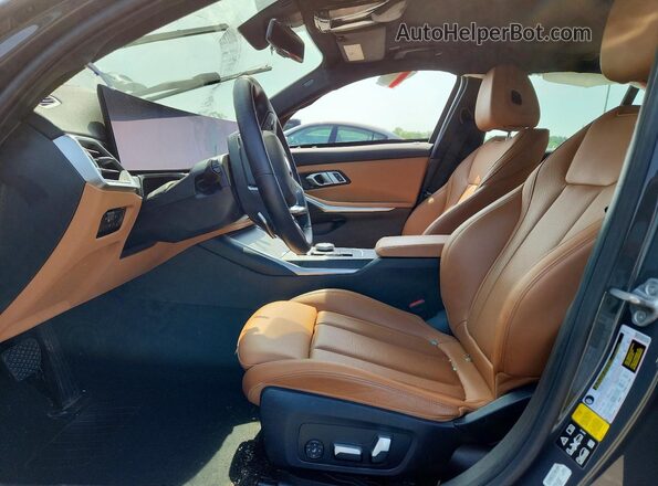 3MW89FF03P8C97040 2023 BMW 3 SERIES Gray Widok wnętrza z przodu