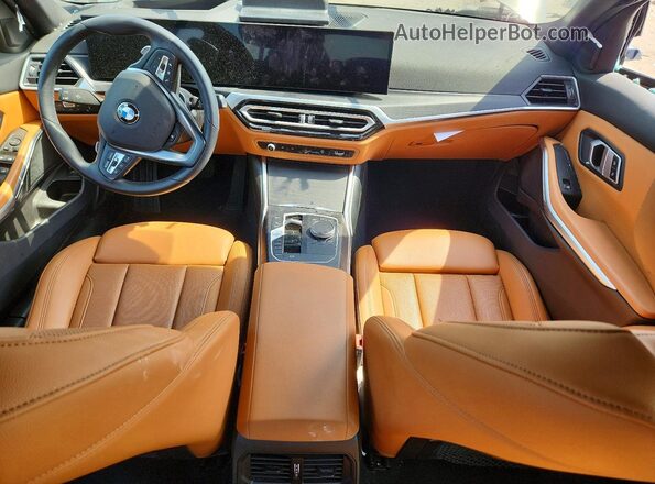 3MW89FF03P8C97040 2023 BMW 3 SERIES Gray Widok deski rozdzielczej
