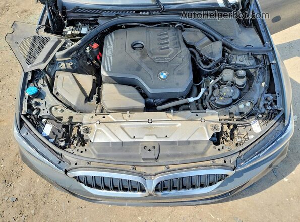 3MW89FF03P8C97040 2023 BMW 3 SERIES Gray Widok wnętrza z tyłu