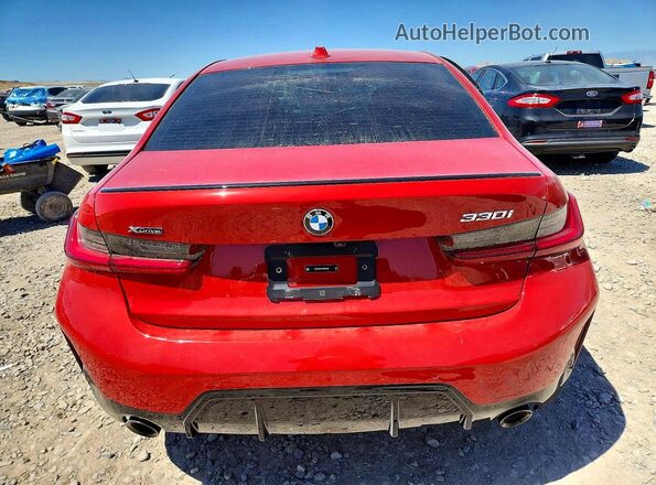 3MW89FF03P8D35642 2023 BMW 3 SERIES Red Вид ззаду