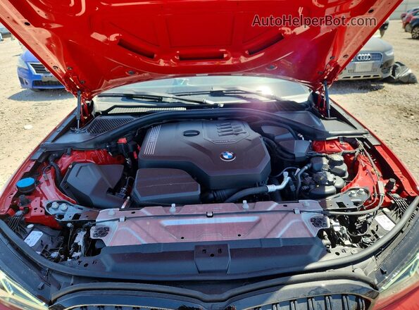 3MW89FF03P8D35642 2023 BMW 3 SERIES Red Вид задньої частини салону