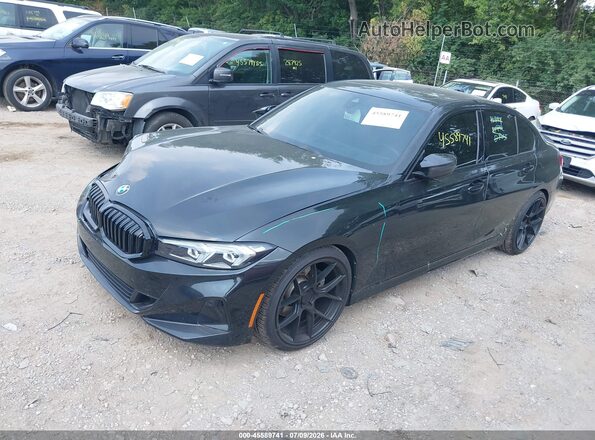 3MW89FF06P8D54069 2023 BMW 3 SERIES Black Առջևի ձախ երեք քառորդ տեսարան