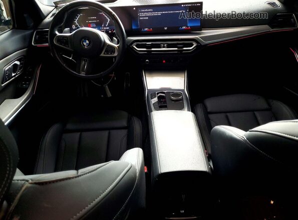 3MW89FF0XP8D66502 2023 BMW 3 SERIES Gray Вид панелі приладів