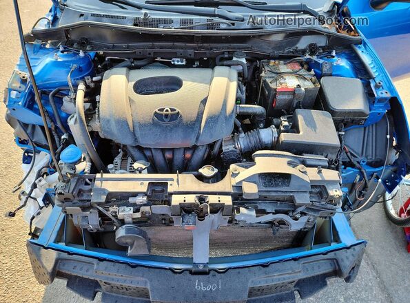 3MYDLBYV0HY176036 2017 TOYOTA YARIS Blue Rear interior view