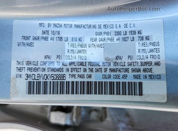 3MYDLBYV0KY508886 2019 TOYOTA YARIS Silver Շարժիչի բաժամունքի տեսք