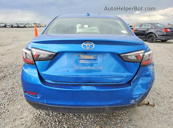 3MYDLBYV0KY509438 2019 TOYOTA YARIS Blue უკანა ხედი