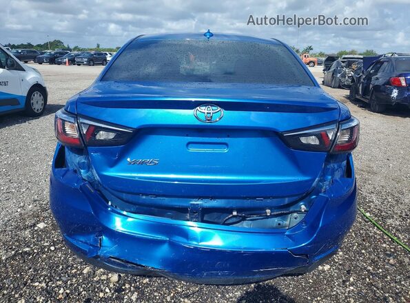 3MYDLBYV0LY711682 2020 TOYOTA YARIS Blue უკანა ხედი