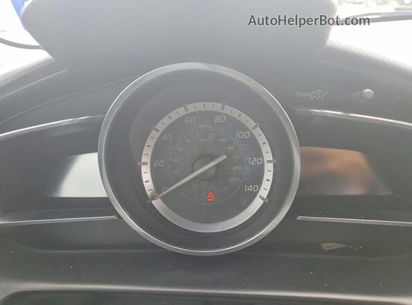 3MYDLBYV1HY148388 2017 TOYOTA YARIS Blue Вид щитка приладів