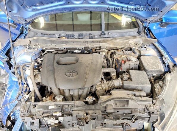 3MYDLBYV2HY158783 2017 TOYOTA YARIS Blue უკანა სალონის ხედი