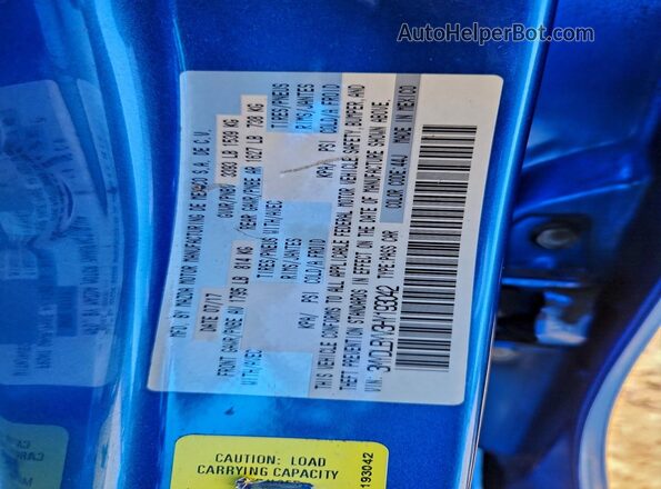 3MYDLBYV3HY193042 2017 TOYOTA YARIS Blue Շարժիչի բաժամունքի տեսք