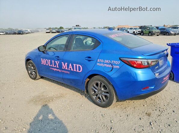 3MYDLBYV3KY503651 2019 TOYOTA YARIS Blue Rear left