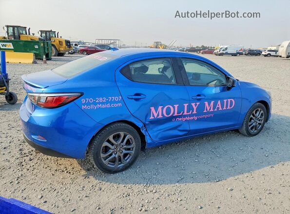 3MYDLBYV3KY503651 2019 TOYOTA YARIS Blue Rear right