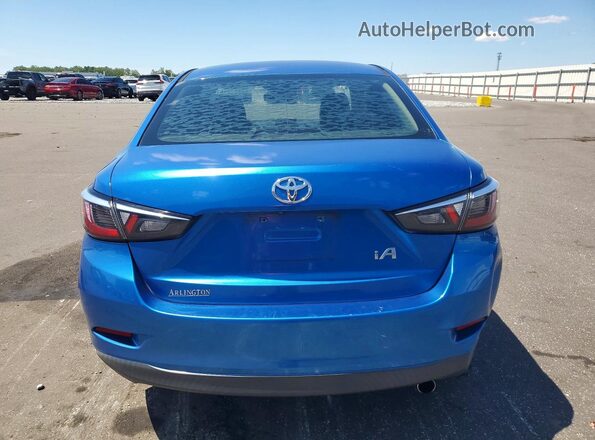 3MYDLBYV4HY153701 2017 TOYOTA YARIS Blue Հետևի տեսք