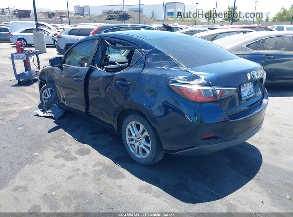 3MYDLBYV4JY322783 2018 TOYOTA YARIS IA Blue Rear left