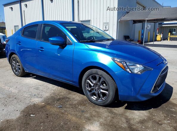 3MYDLBYV4KY502525 2019 TOYOTA YARIS Blue წინა მარჯვენა