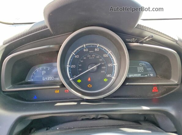 3MYDLBYV4KY502525 2019 TOYOTA YARIS Blue ხელსაწყოთა პანელის ხედი