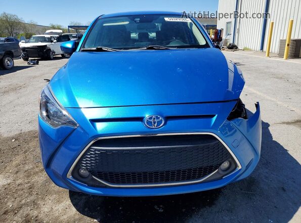 3MYDLBYV4KY502525 2019 TOYOTA YARIS Blue წინა ხედი
