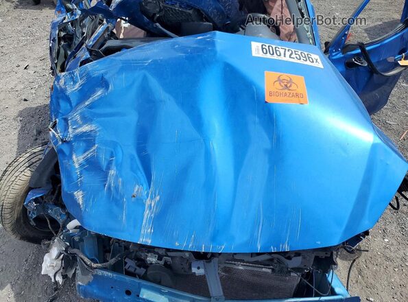 3MYDLBYV4KY519096 2019 TOYOTA YARIS Blue უკანა სალონის ხედი