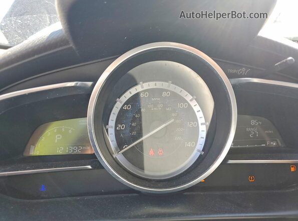 3MYDLBYV5HY163492 2017 TOYOTA YARIS Black Instrument cluster view