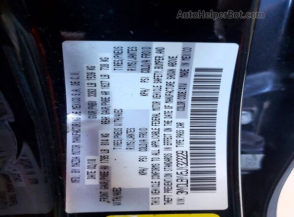 3MYDLBYV5JY323229 2018 TOYOTA YARIS Black VIN sticker view