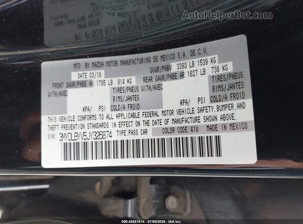3MYDLBYV5JY326874 2018 TOYOTA YARIS IA Черный Вид подкапотного пространства